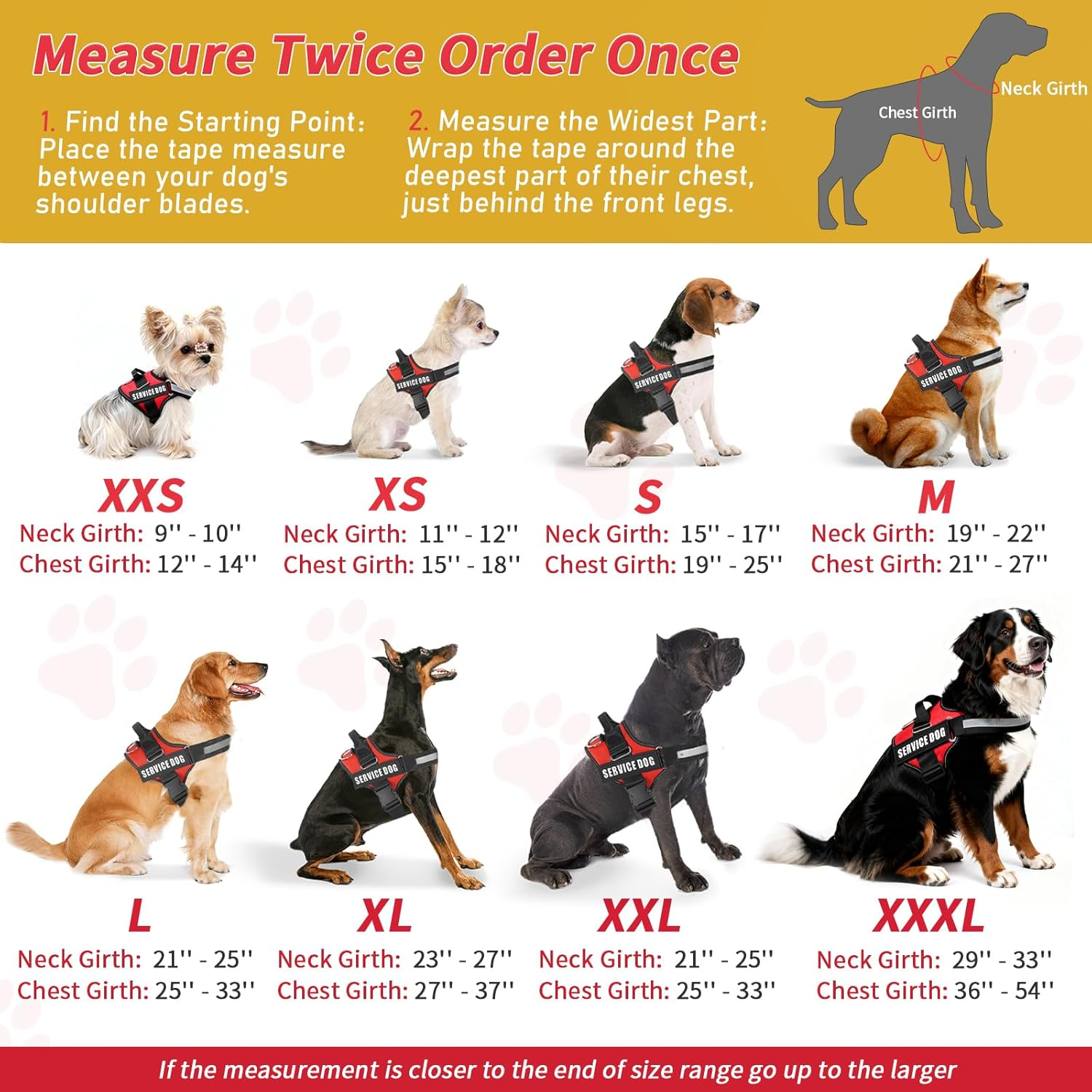 Opstin Service Dog Vest, ID Tag + 50 ADA Information Cards, Service Dog Harness in Sizes X Small to XX Large, Metal Dog Tag Has Ruggedized Clip, 2-Sided Service Animal Cards,Esa Accessory Set Small image number 4