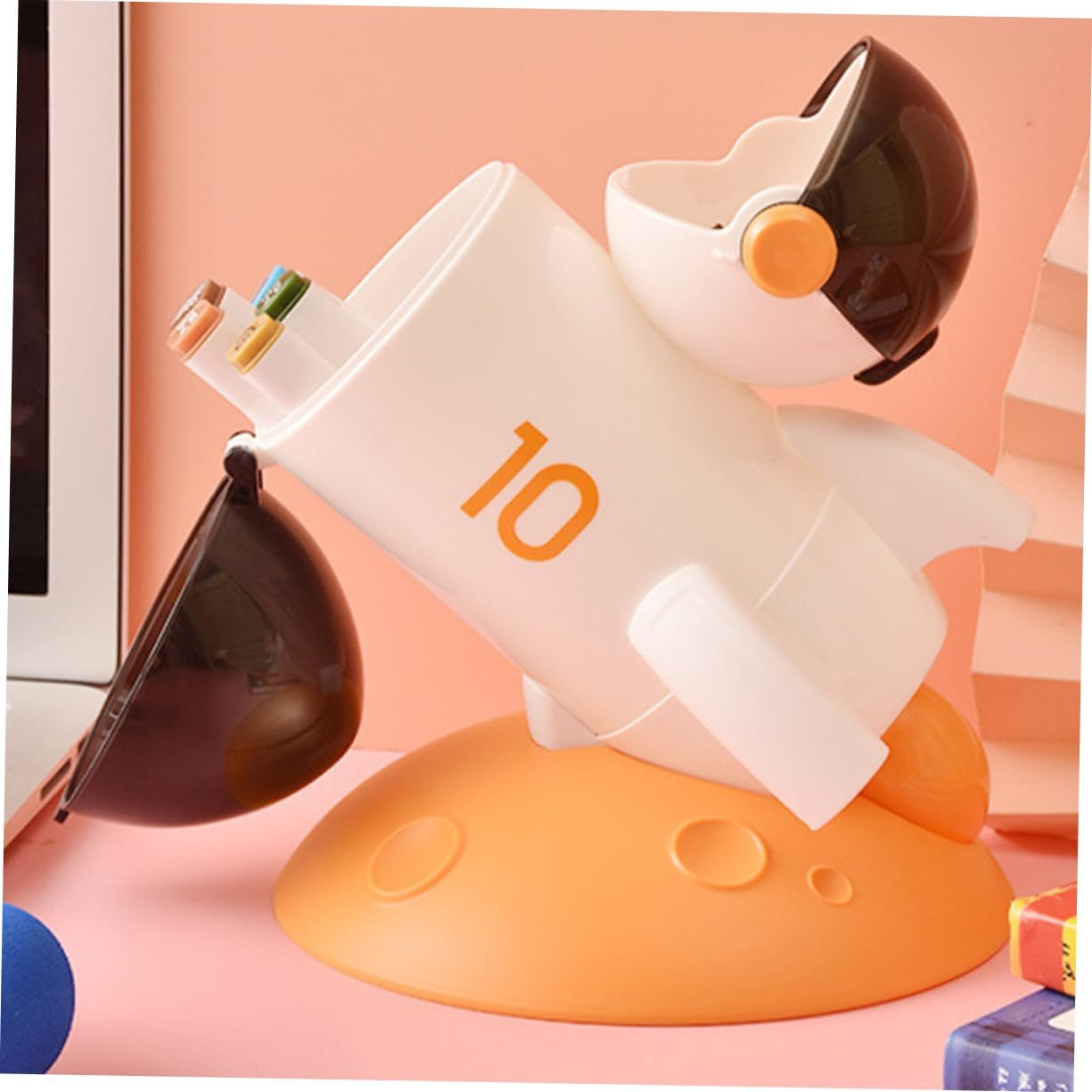 TEHAUX Rocket Style Pencil Holder for Desk Creative Classroom Storage Desk Organizer and Accessory