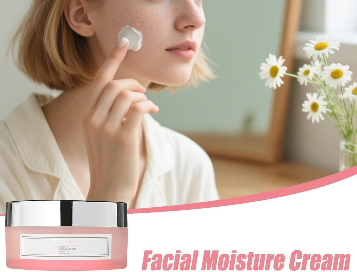 Champagne Lifting Firming Facial Creme, Champagne Lift Firming Facial Moisture Cream, Temporary Skin Tightener, Instant Tightening Moisturizer, Deep Hydration & Smoothing for Face and Neck (1PCS) image number 5