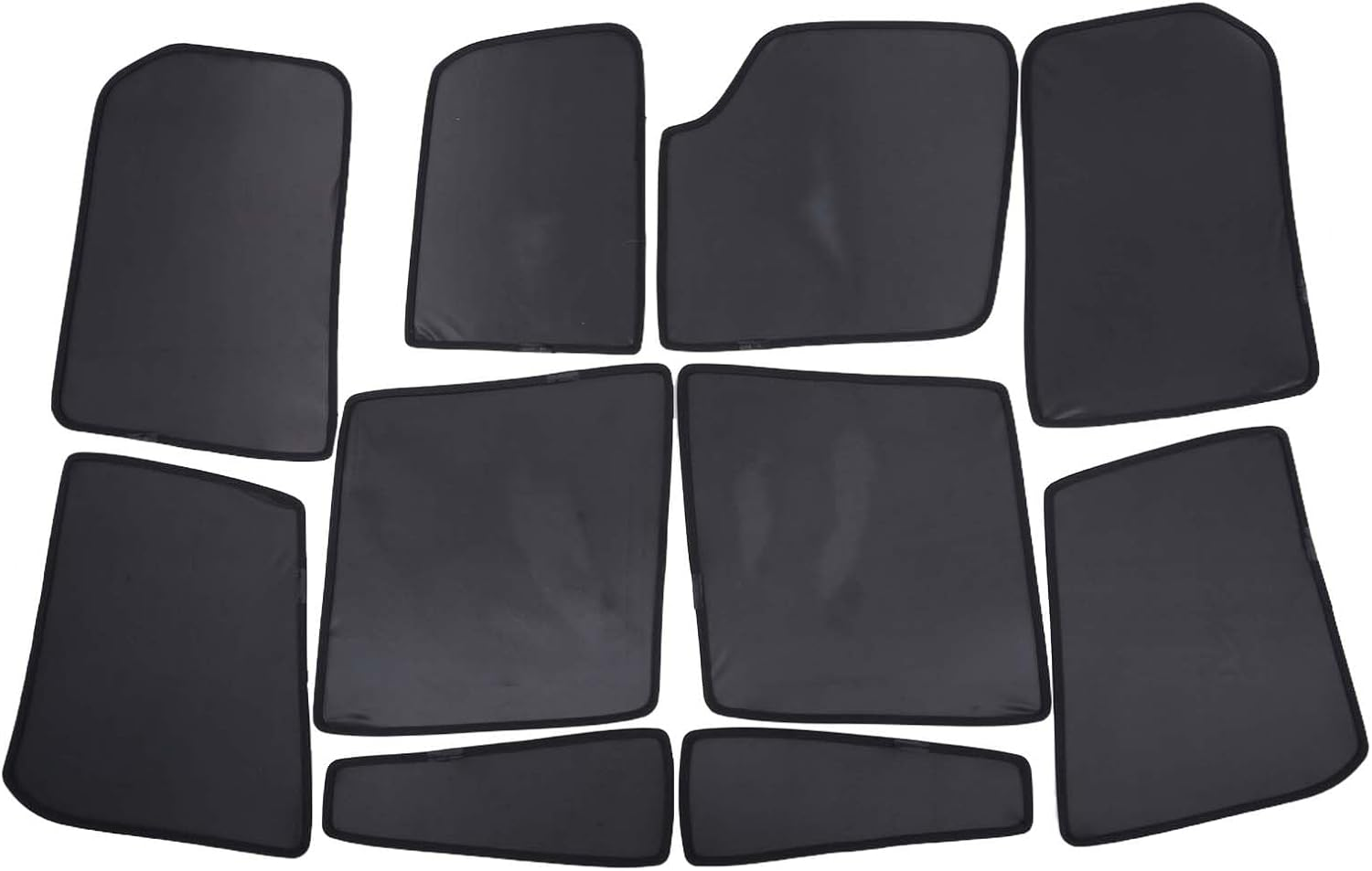 Window Sun Shade Compatible with Land Rover Discovery Accessories | Windscreen Blind Mesh | Polyester (Side & Trunk Windows 10Pcs, 2010-2016 Discovery 4)