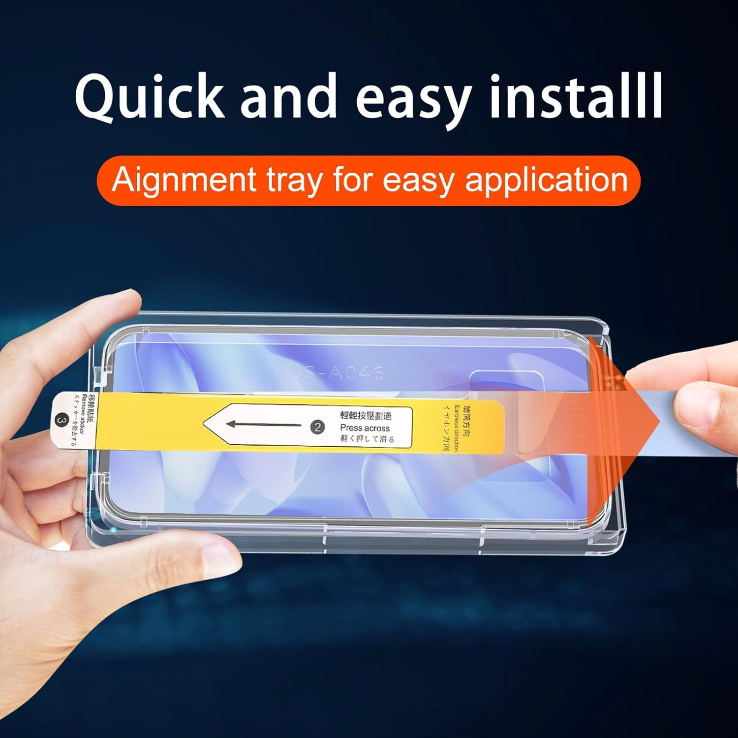 Didisky 4 in 1 Screen Protector for Google Pixel 9A with Dust-Elimination Installation, 2 Pack Tempered Glass Film with 2 Pack Camera Lens Protector,9H Hardness,Hd image number 3