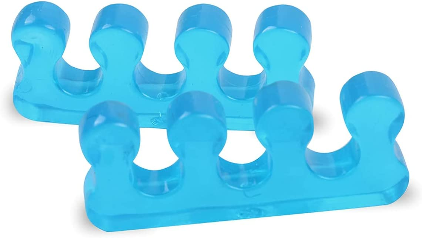 Jiadinglimian Premium Gel Toe Separators, Straighteners & Spacers, Use for Health & Beauty Pedicures, Hammer Toe & Bunion Corrector, Correct Your Toes Naturally, Yoga & Running (2 Pcs)