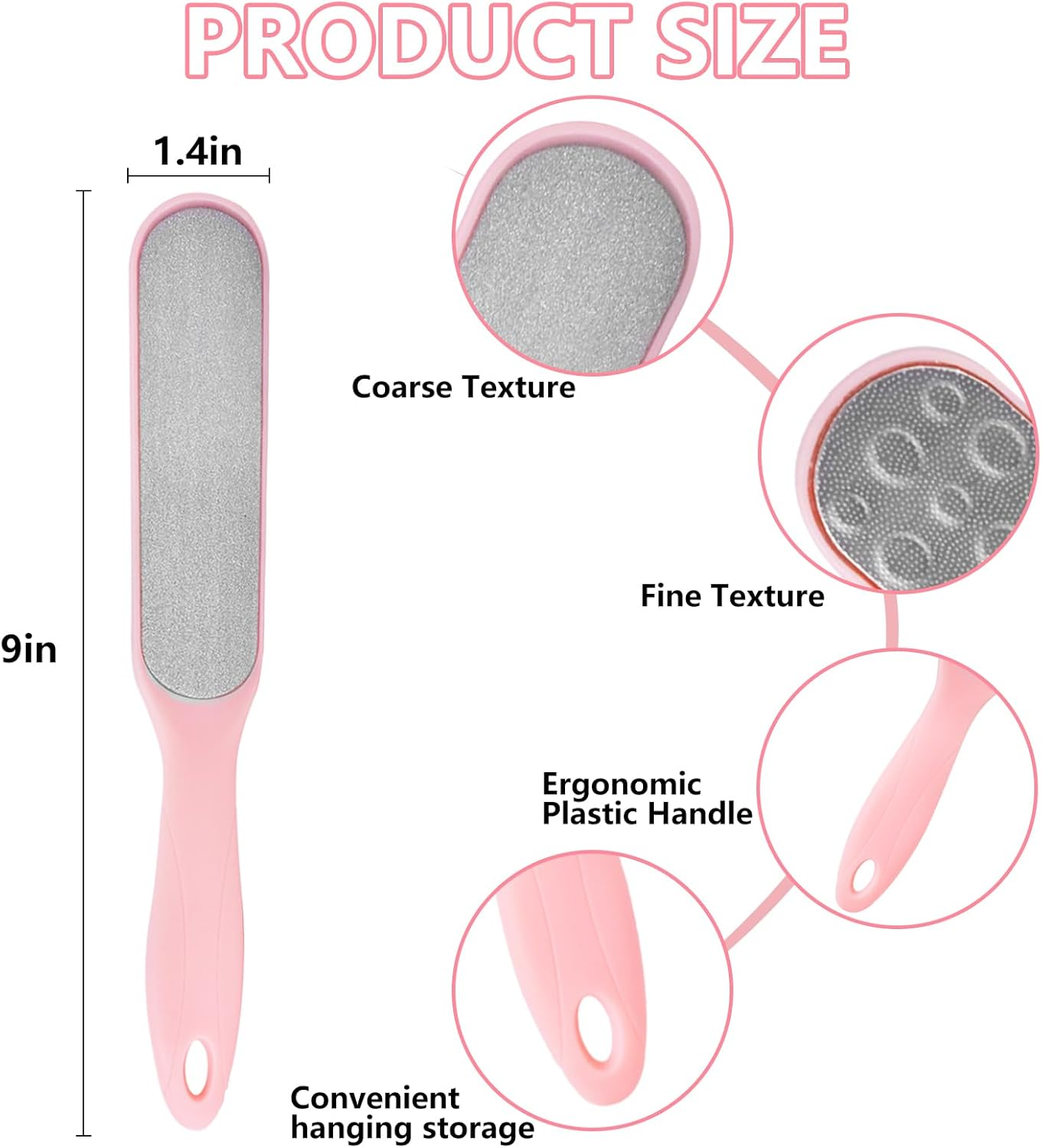 2 Pcs Foot Files Callus Remover Stainless Steel Foot Rasp and Dual Sided Foot File for Pedicure to Removes Hard Skin Corns for Dry and Wet Feet image number 2