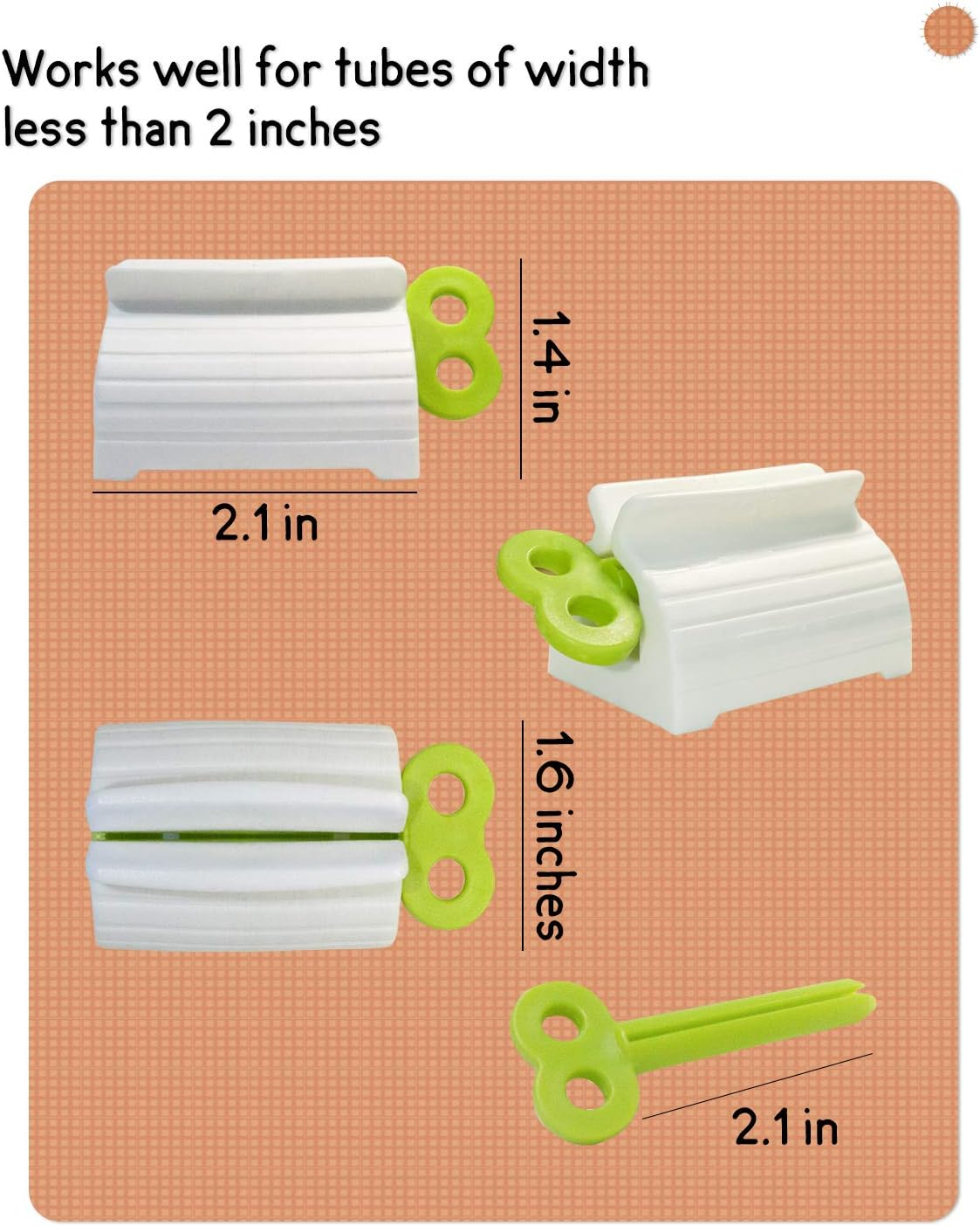 Mohern Toothpaste Squeezer, 4 Pcs Toothpaste Tube Squeezers, Multi-Purpose Toothpaste Dispenser, Rolling Toothpaste Holder Stand - 12Pcs image number 7