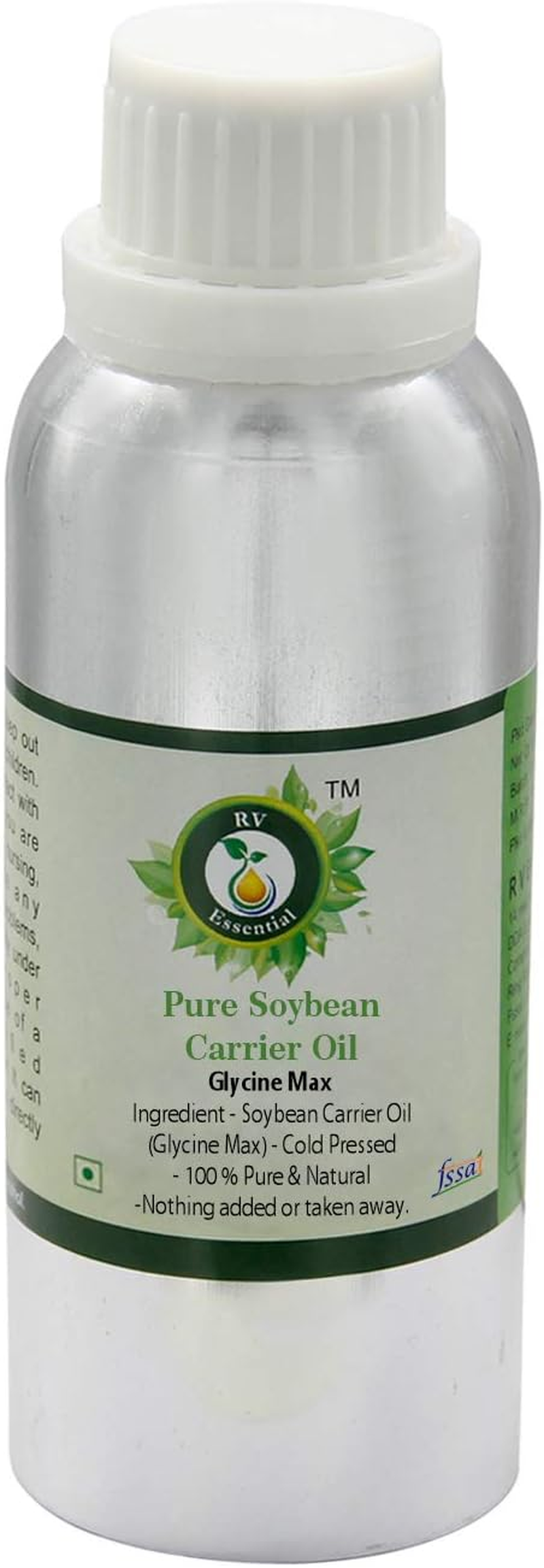 Soybean Oil | Glycine Max | for Skin | for Hair | for Cooking | for Face | Soyabean Oil | 100% Pure Natural | Cold Pressed | 100Ml | 3.38Oz by R V Essential image number 3