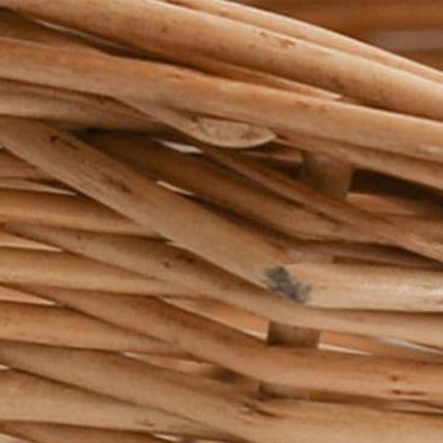 Wicker Flower Basket | Wicker Rattan Basket with Handle - Large Food Containers Kitchen Accessories, Organization and Storage for Fruit Vegetable Party Supplies