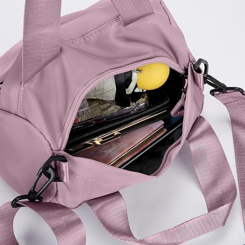 Mini Gym Bag for Women, Small Duffle Bag with Adjustable Shoulder Straps for Sports & Fitness, Lightweight Travel Bag - CRFY image number 3