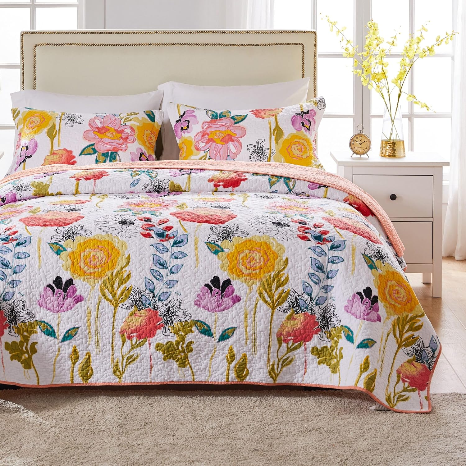 Greenland Home Fashions Watercolor Dream Quilt Set