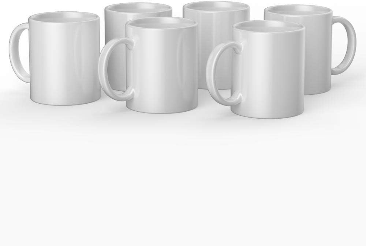 Cricut Blank Mugs White 355Ml (12Oz) 6 X Infusible Ink Sublimation Mugs for Use Mug Press Infusible Ink 2008942 image number 3