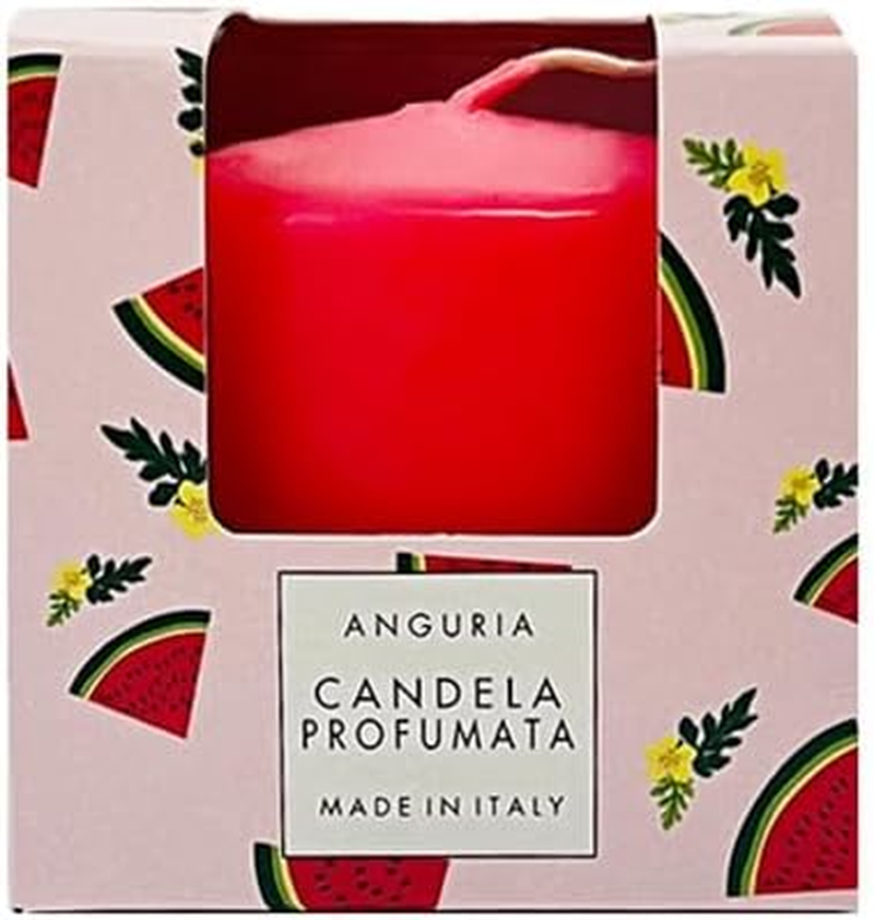 Scented Candle Pocket Season Diameter 6 Cm Height 5.5 Cm Spring/Summer Watermelon Cereria Di Giorgio
