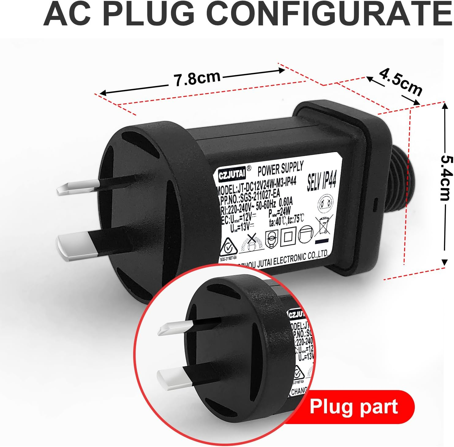 Premieradater 2 Pcs of Power Supply for CZJUTAI JT-DC12V24W Christmas Lighting, IP44 [A3S4] image number 5
