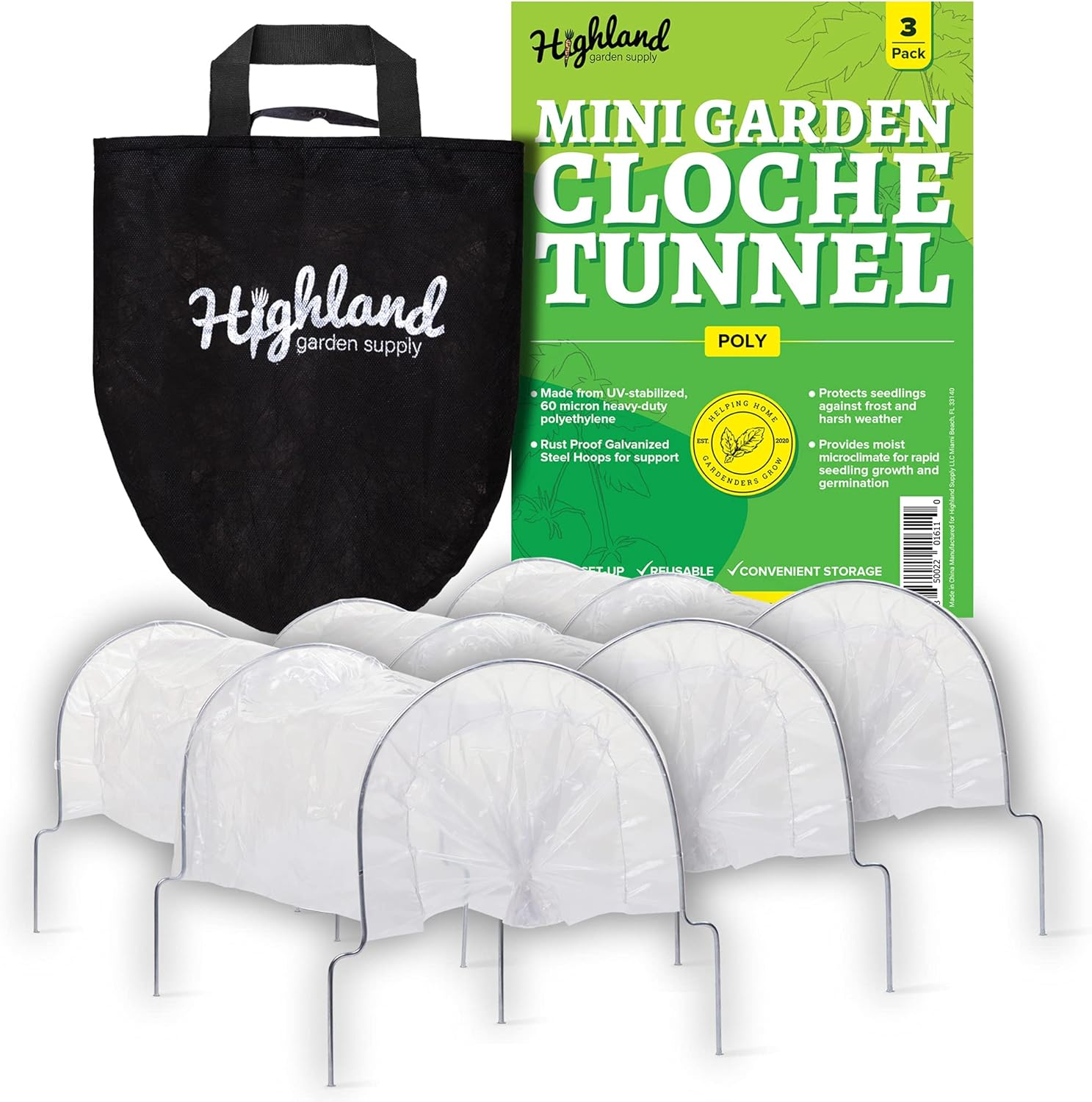 Mini Garden Tunnel Shade Cover Poly Greenhouse Protection from Heat Frost Winter Gardening Green House Sun Shades Cloche Hoops Plant Covers Hoop House outside Heavy Duty Garden Row Cold Green Houses image number 4