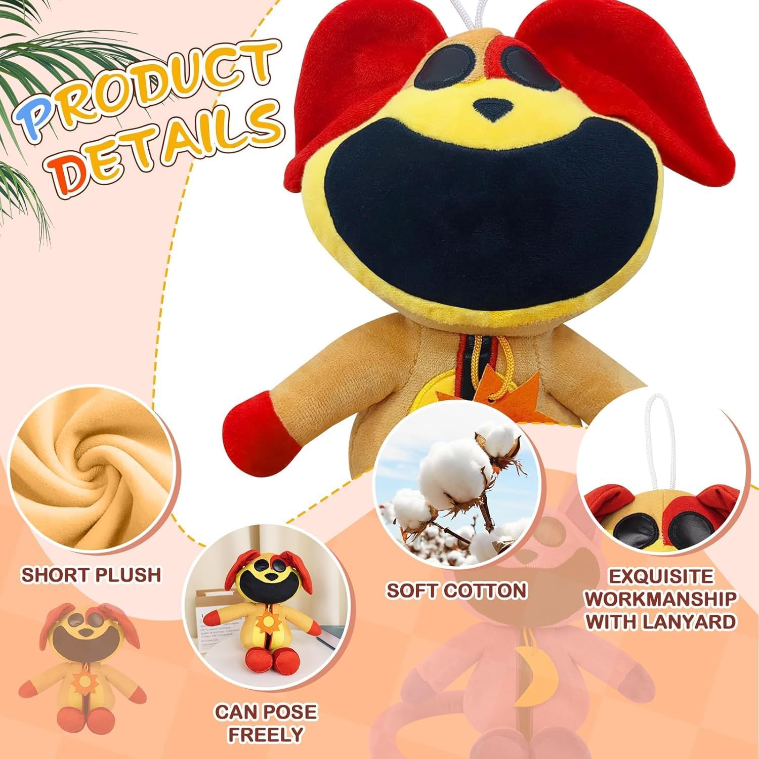 Smiling Critters Plush Toy (3PCS) image number 4