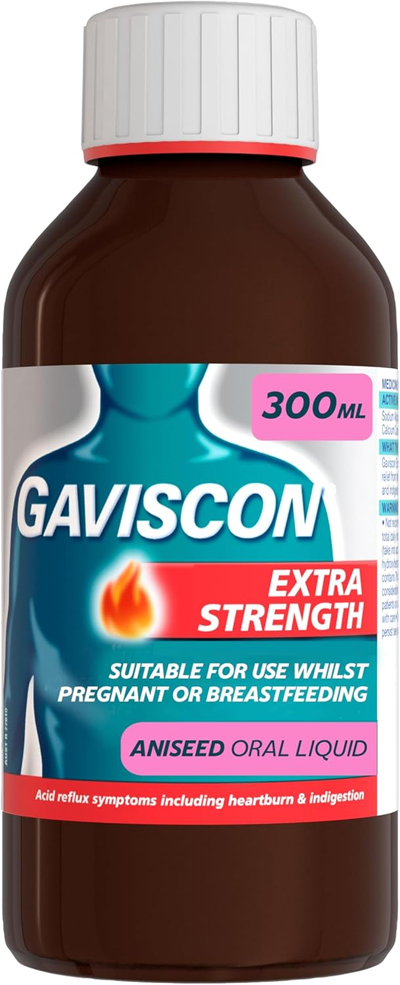 Gaviscon Double Strength Liquid Aniseed Heartburn & Indigestion Relief, 300Ml image number 4