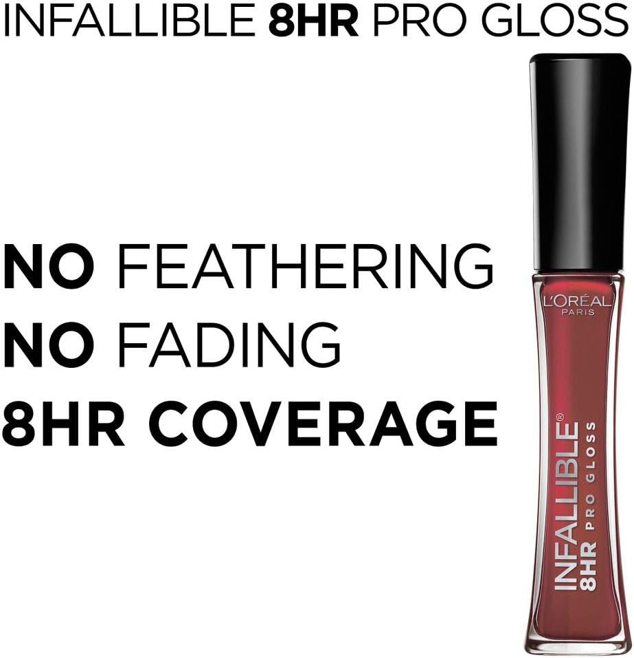 L&rsquo;Oreal Paris Makeup Infallible 8 Hour Hydrating Lip Gloss, Suede, 0.21 Fl Oz image number 2
