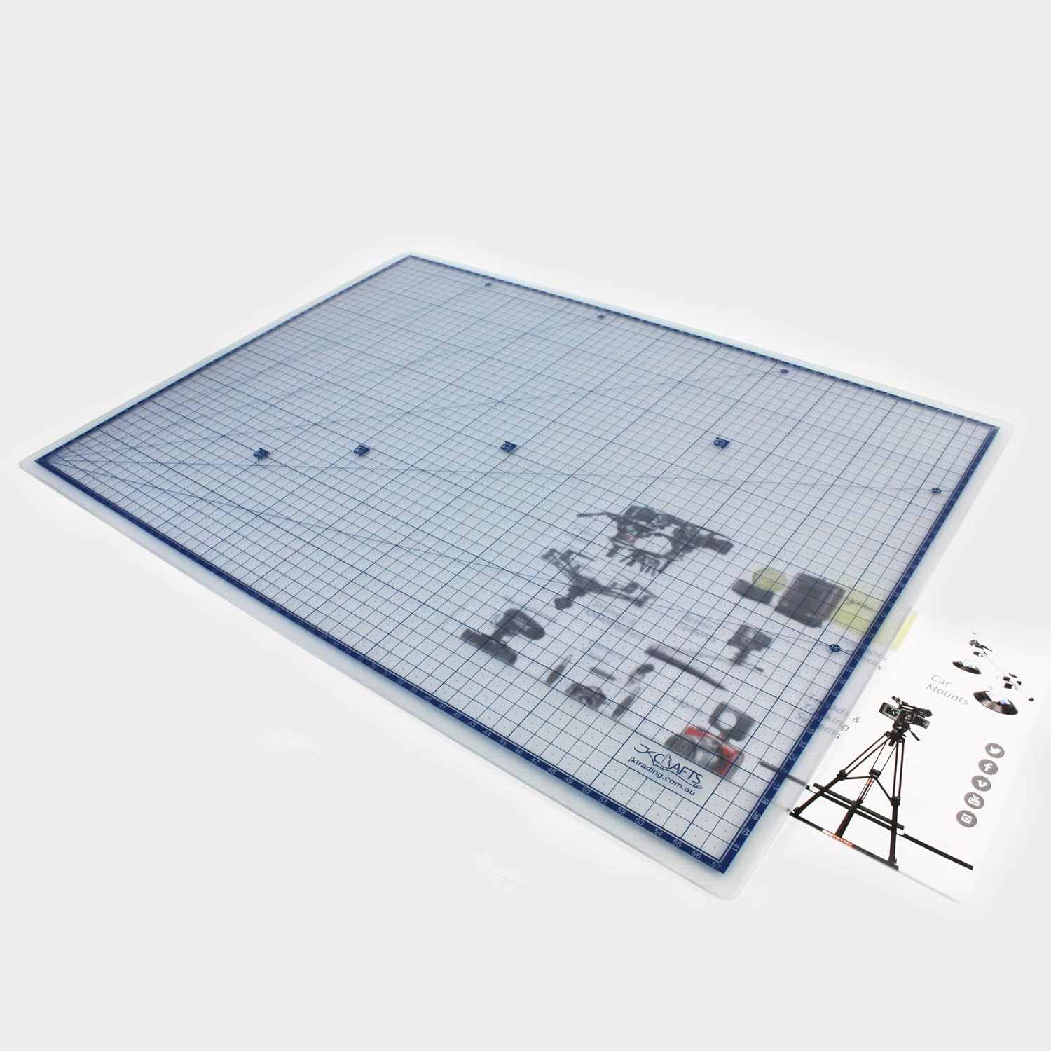 Self Healing Cutting Mat A1-60X90Cm, Improved PVC, 5Ply, 2 Side Prints, Metric and Imperial, Green - Cutting Mats for Crafts, Quilting - Large Cutting Mat for Sewing, Rotary Cutting Mat