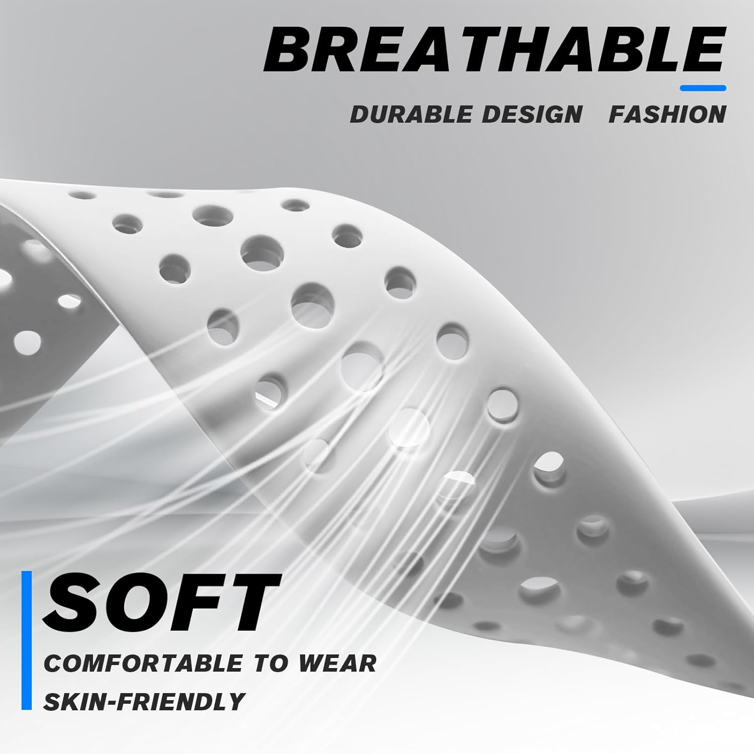 HAYONLIY Sport Bands Compatible for Google Pixel Watch 4/3/2/1 41Mm 45Mm, Breathable Wristband Replacement Soft Silicone Strap for Women Men image number 1