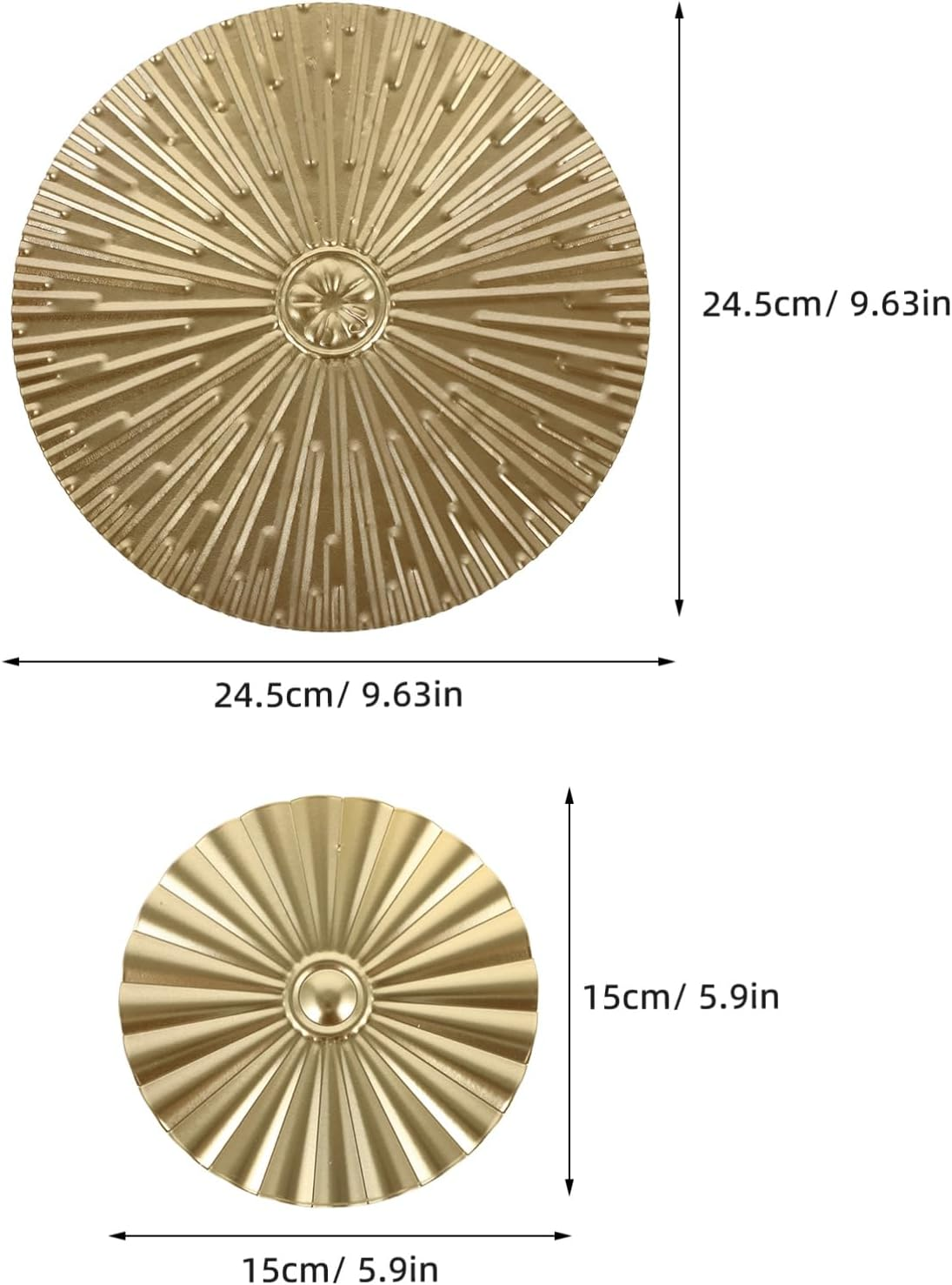 Operitacx Circle Wall Art Metal Wall Hanging Decor Modern Circular Decor for Bedroom image number 6