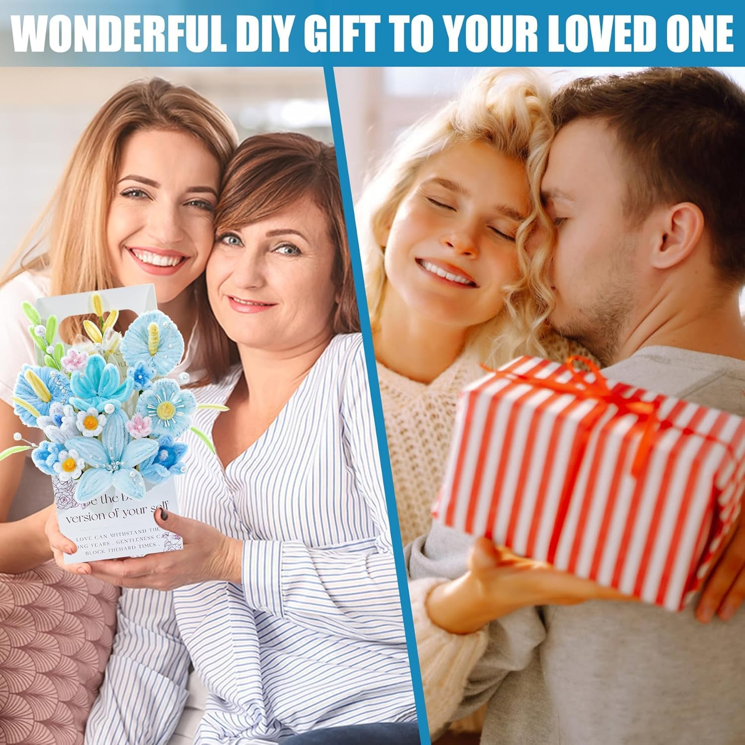 Pipe Cleaners Craft, Flower Making Set, Thick & Durable Chenille Stems Fuzzy Sticks Craft Supplies Pipe Cleaners for DIY Art and Craft Creative image number 5