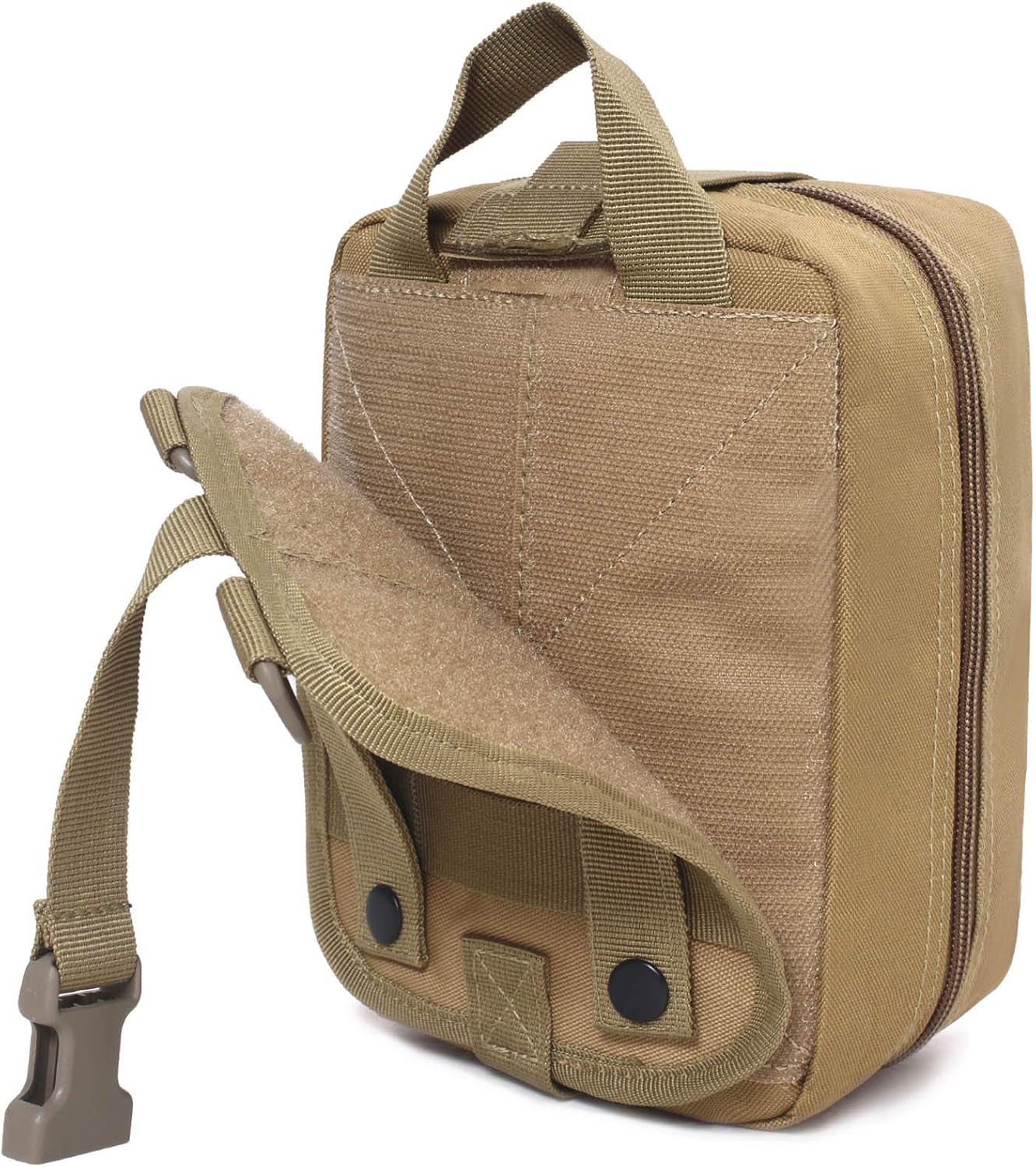 Honestptner Upgraded Outdoor Wear-Resistant Oxford Cloth Medical Pouch, Rugged Mountain Adventure First Aid Molle, Tactical Storage Pocket, Army Fans Survival Pouch, Tactical Medical Pouch image number 4