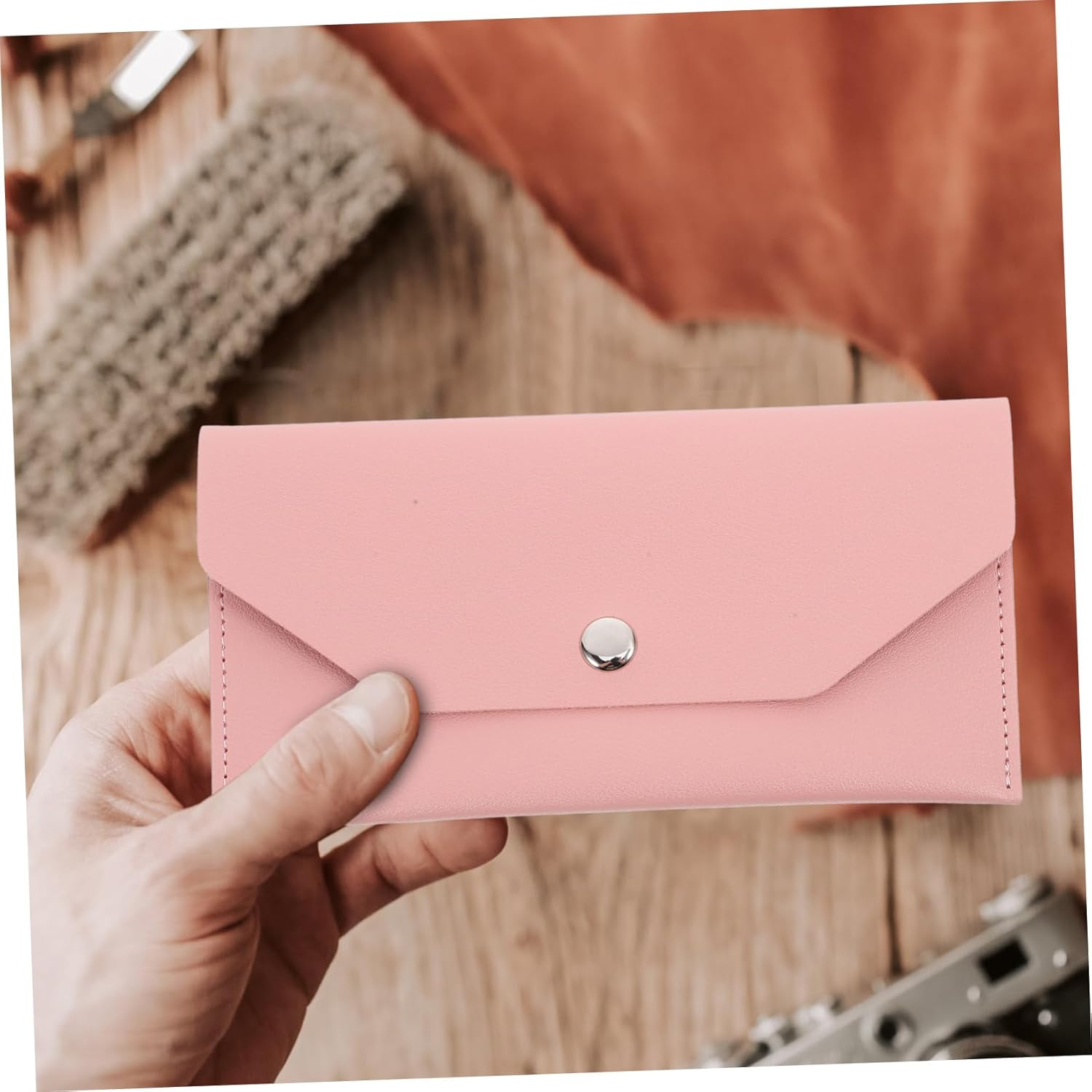 DOITOOL Travel Document Organizer Multi-Functional Passport Holder Card Storage Bag - Brown image number 5