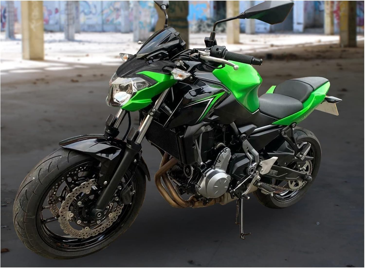 Motorcycle Front Footrest Foot Pegs Rests Pedals for Kawasaki ZX-6R 10R 9R Z1000 Z750 ZX636 ER6N ER6F Accessories image number 2