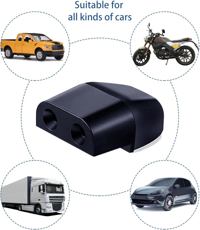 6 Pack Deer Whistles Wildlife Warning, ABS Self-Adhesive Warning Car Device, Deer Alarm Road Safety Horn Device Animal Alert Whistle for Cars, Vehicles, Motorcycles(Color:Black) - Transparent image number 7