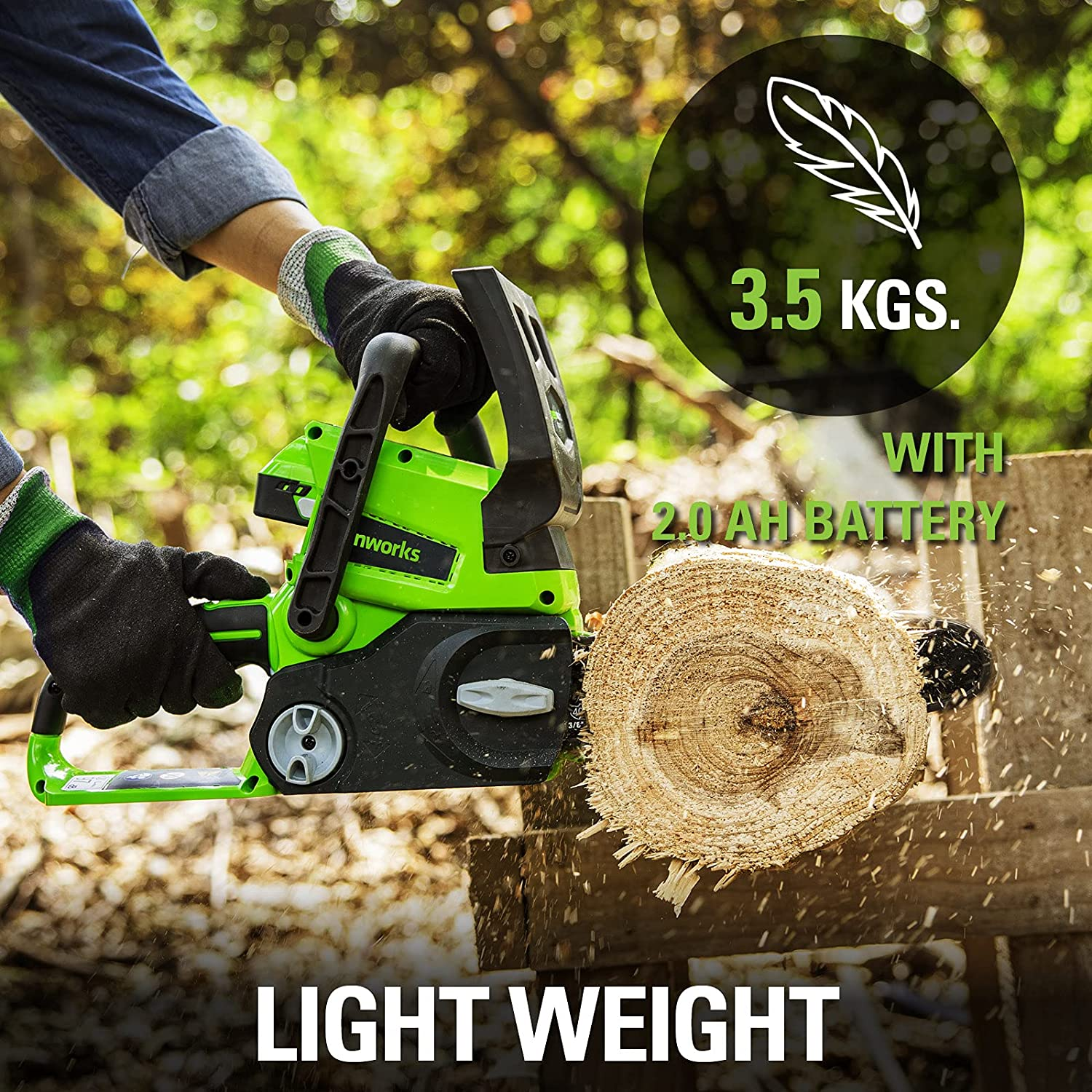 Greenworks 24V Cordless 25Cm (10") Chainsaw Skin image number 4
