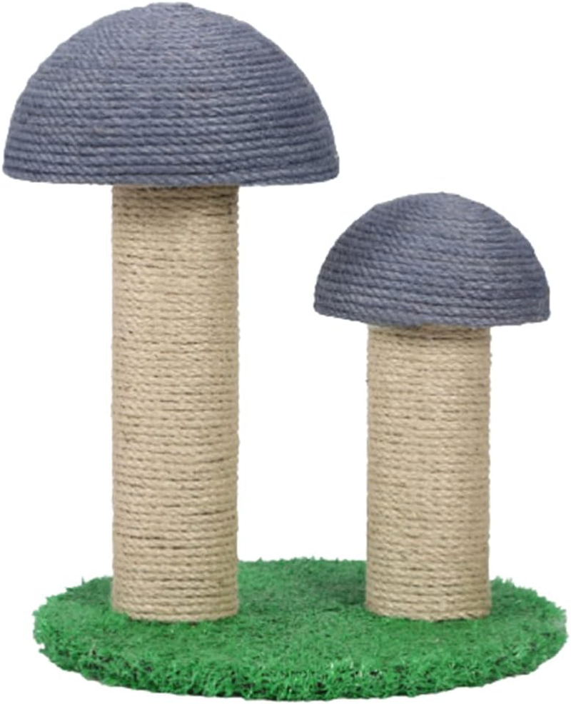Play Creativity Cat Tree, Mushroom Cat Scratching Post with Durable Sisal Materials, Unique Cat Condo Protect Your Furniture Rest