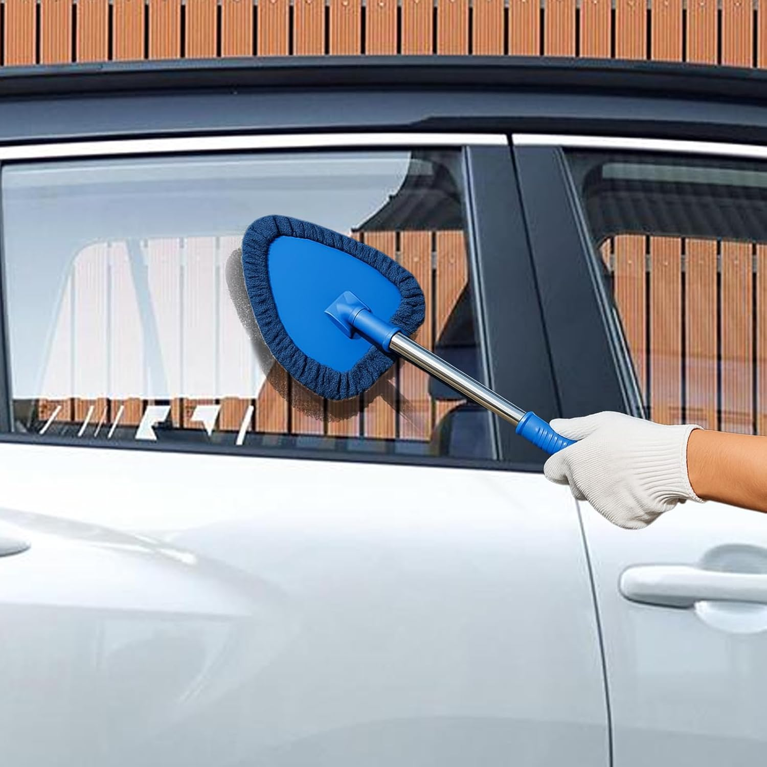 Vgvgaj Windshield Cleaner Inside,Non Slip Compact Tool,Auto Window Cleaner | for Automotive Vehicle Trunk Home Indoor Garage Outdoor Father Friend - Blue image number 6