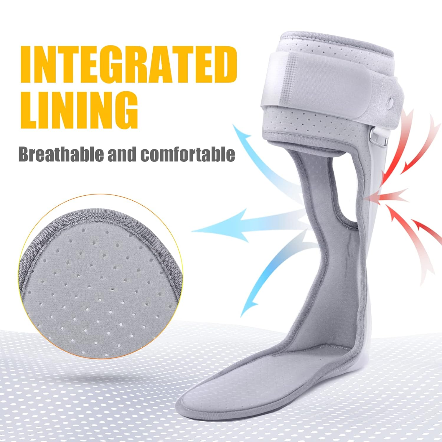 AFO Foot Drop Brace Ankle Foot Orthosis Medical Afo Walking with Shoes for Stroke Hemiplegia (Large-Left)