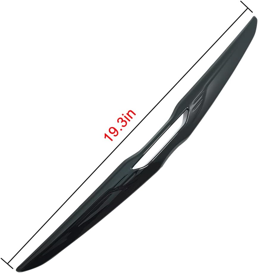 Kolya Glossy Black Exterior Front Bumper Center Grille Emblem Cover Grill Badge Molding Trim for Chrysler 300 300C Accessories 2011-2023 image number 2