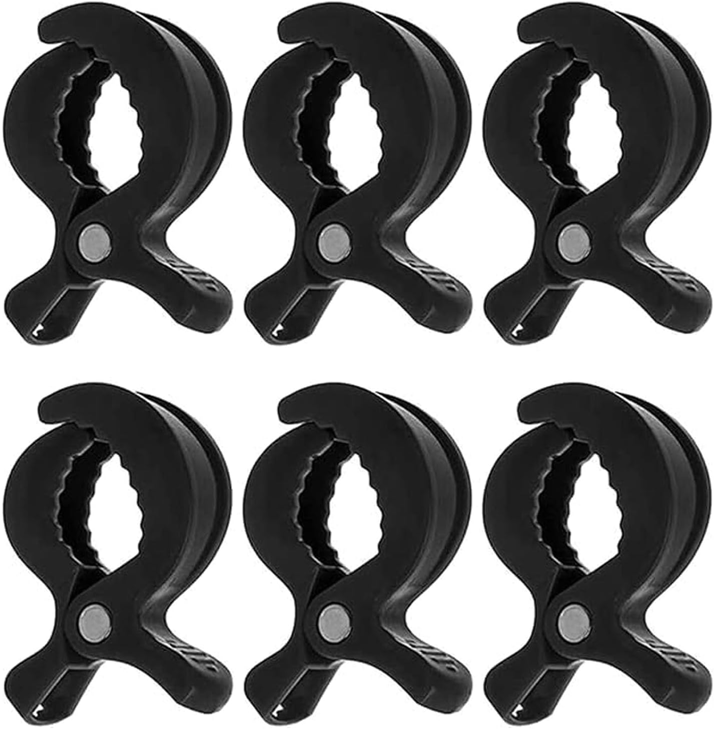 6 Pack Universal Stroller Pegs,Canopy & Nursing Cover,Toy Holder & Blanket,Pram Clips for Muslin Sun Shade, Car Seat & Buggy Accessory(Black) image number 3