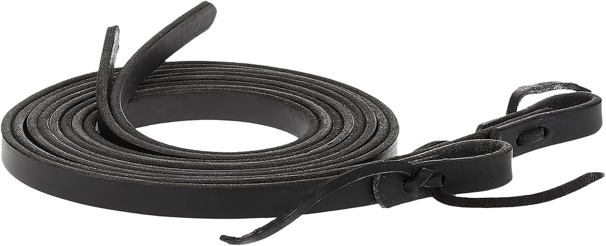 Weaver Leather Black Leather Split Rein, 5/8-Inch X 7-Feet, Black image number 1