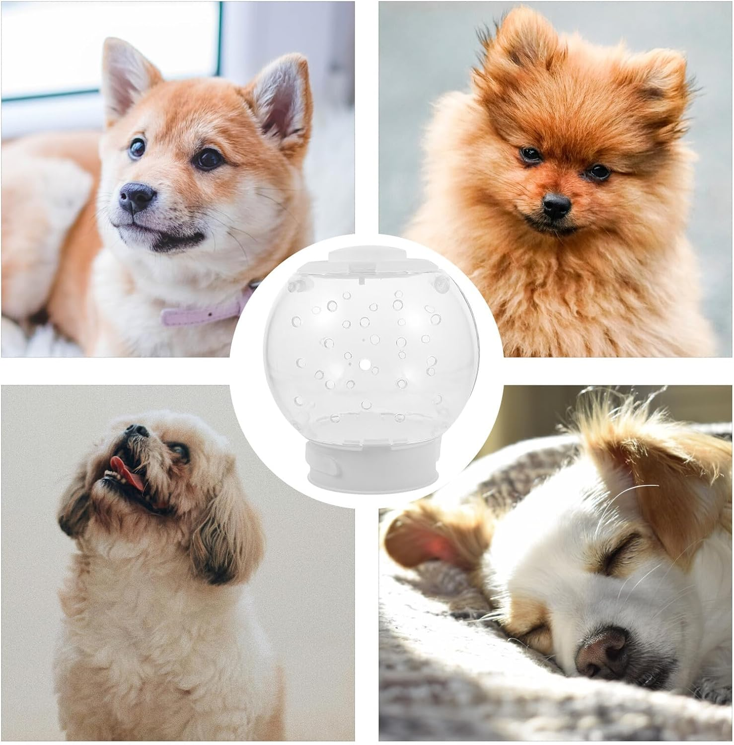 DIKACA Transparent Pet Helmet for Cats and Dogs Anti-Biting Breathable Space Helmet for Surgery Grooming and Bathing Protection Clear Hood Preventing Self-Injury image number 6