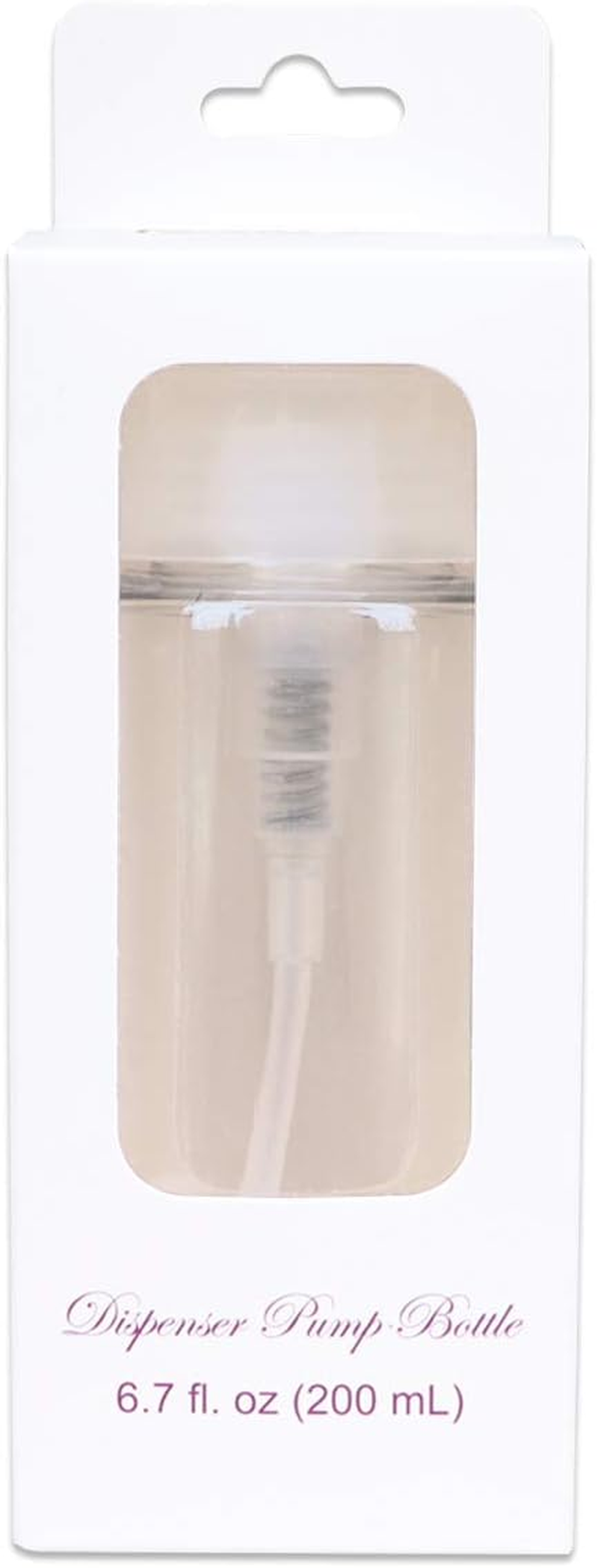 PANA Professional No Wording Labeled Push down Liquid Pumping Bottle Dispenser (7 Oz, CLEAR) image number 2