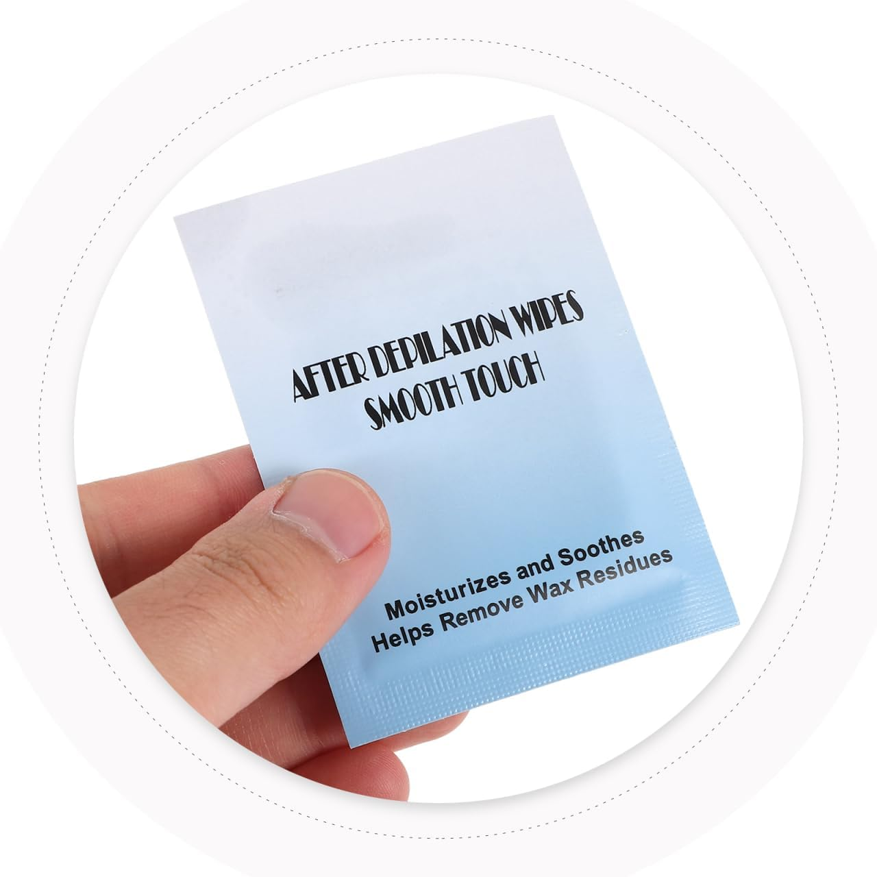 TOVINANNA 20Pcs Wax Remover Wipes Reduces Redness Removes Residue Body Facia Post Waxing Treatment image number 5