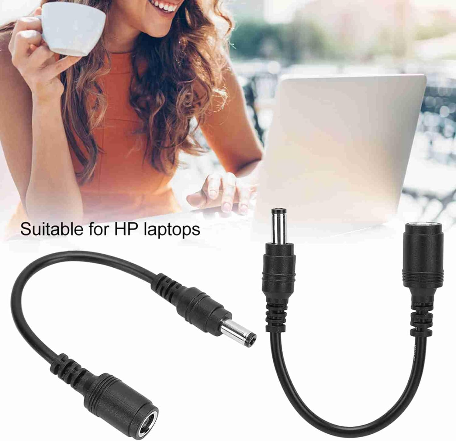 2Pcs DC Power Charger Adapter Converter, Fast Charge Transfer for Laptop,Suitable with Laptop Adapter Plug, 7.4X5.0Mm Female to 5.5X2.5Mm Male image number 3