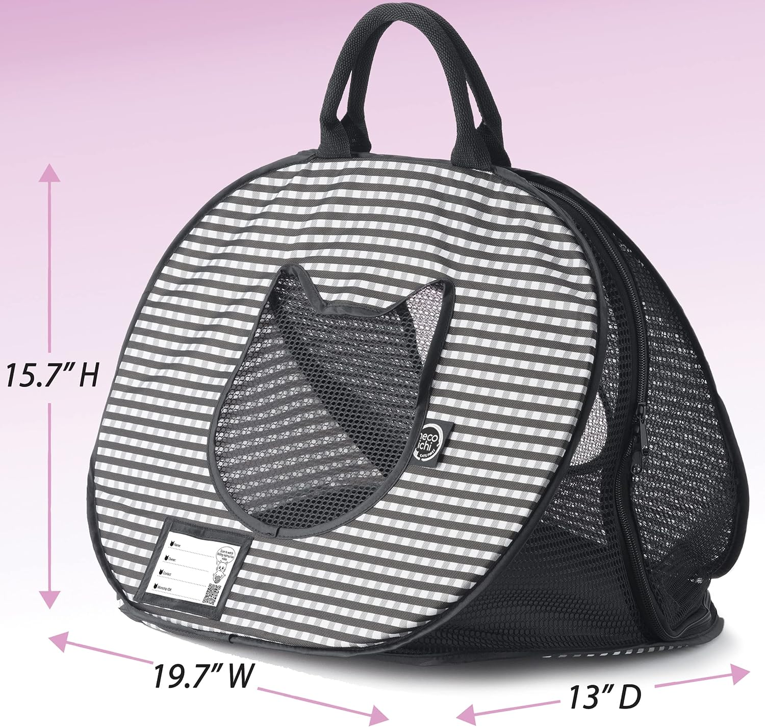 Necoichi Ultralite Pop-Up Cat Carrier, 0.45 Kg image number 2