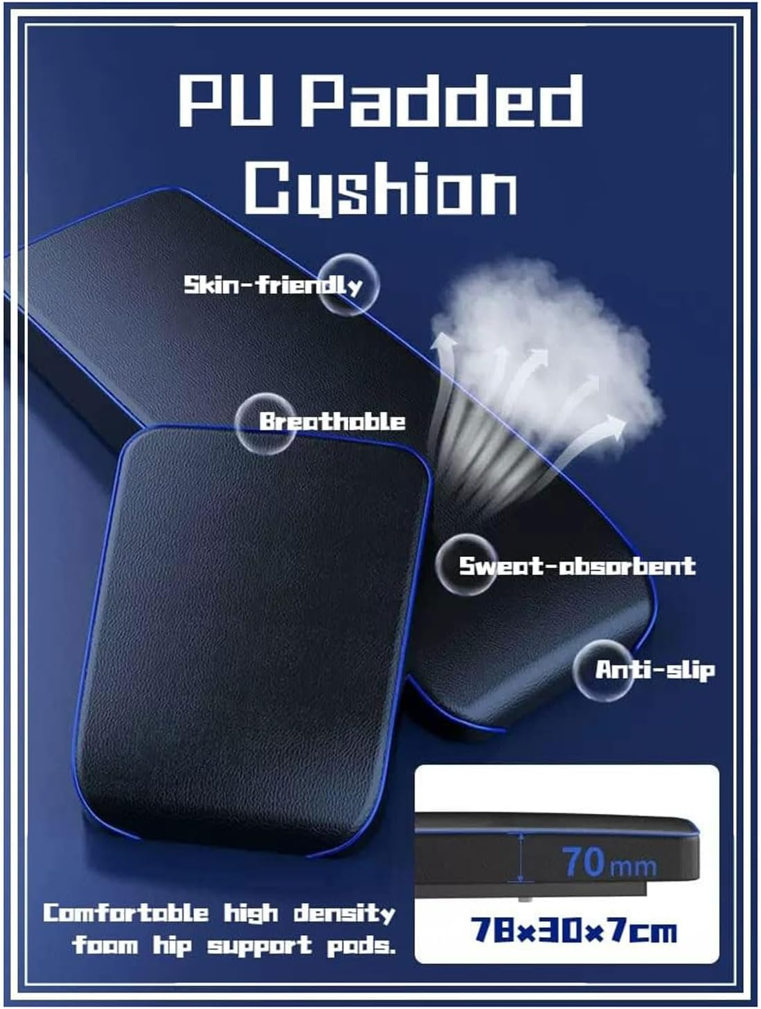 Bench Press Weight Bench Multifunctional Dumbbell Bench Press Hyperextension Roman Chair Ab Workout Equipment for Home Gym Loads 880Lbs image number 1