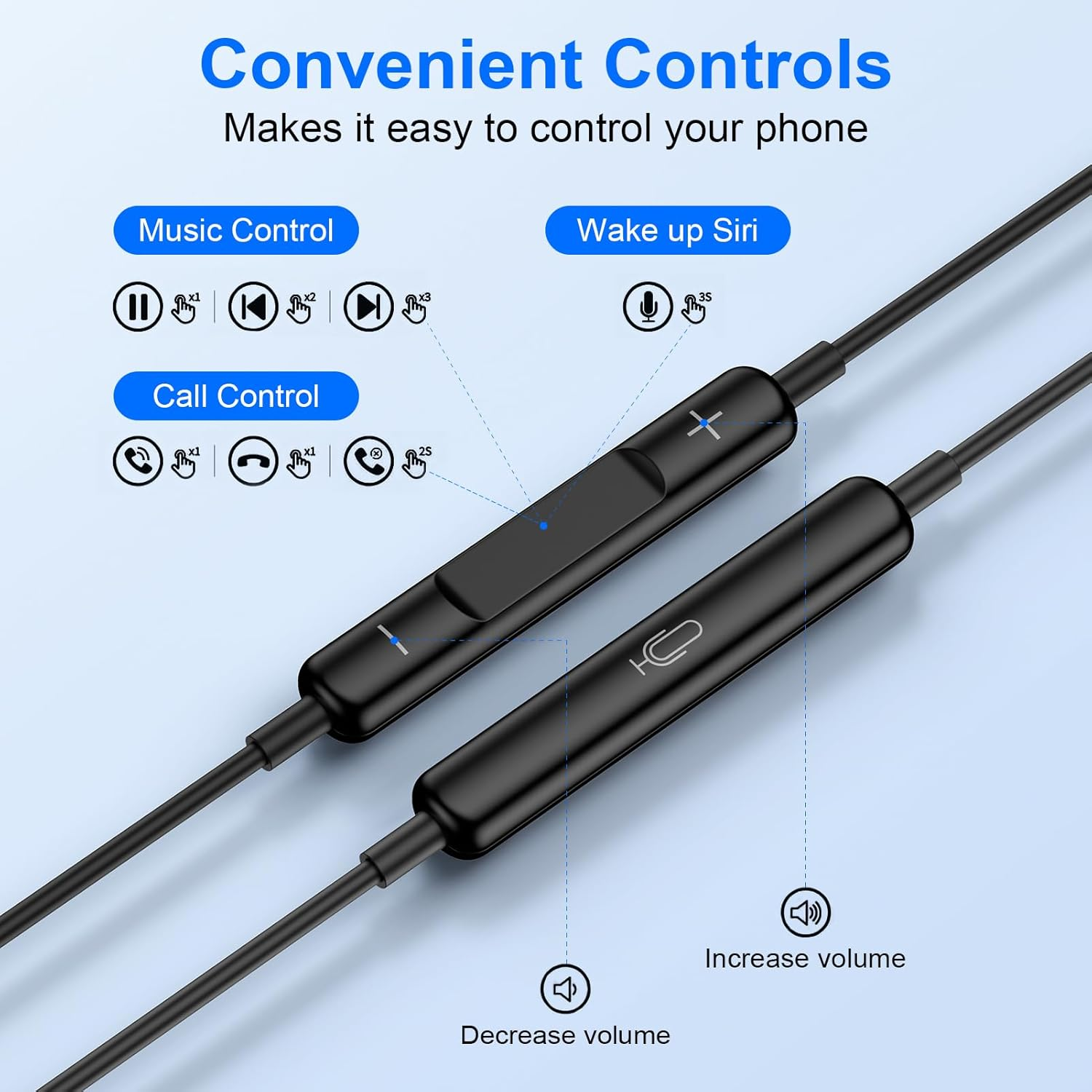 USB C Samsung Earbuds Wired Ear Buds for Samsung Galaxy A16 A36 5G A26 S25 Edge A56 S25 Ultra plus S24 FE A35 Z Fold 6 USBC In-Ear Headphones Wired Type C Earbud Earphones Headsets with Microphone - Black image number 3