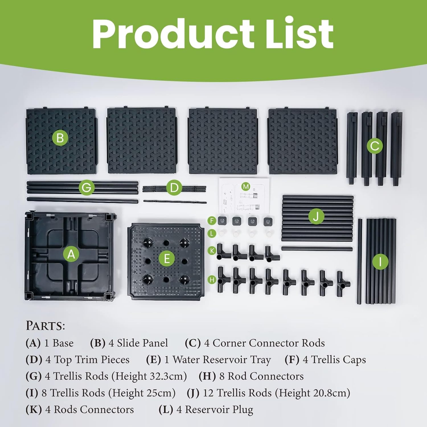 Raised Garden Bed Planter Boxes with Trellis for Climbing Vegetables Plants Tomatoes Planters Self-Waterinng Outdoor Tomato Cage W/Wheels image number 5