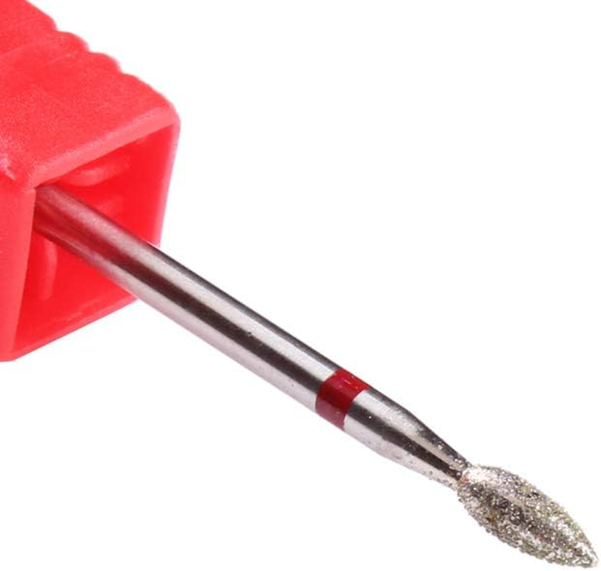 MZCMSL Flame Cuticle Drill Bit for Russian Manicure,Safety Diamond Nail Drill Bit,3/32 Electric Cuticle Remover Bit(4Pcs) image number 5