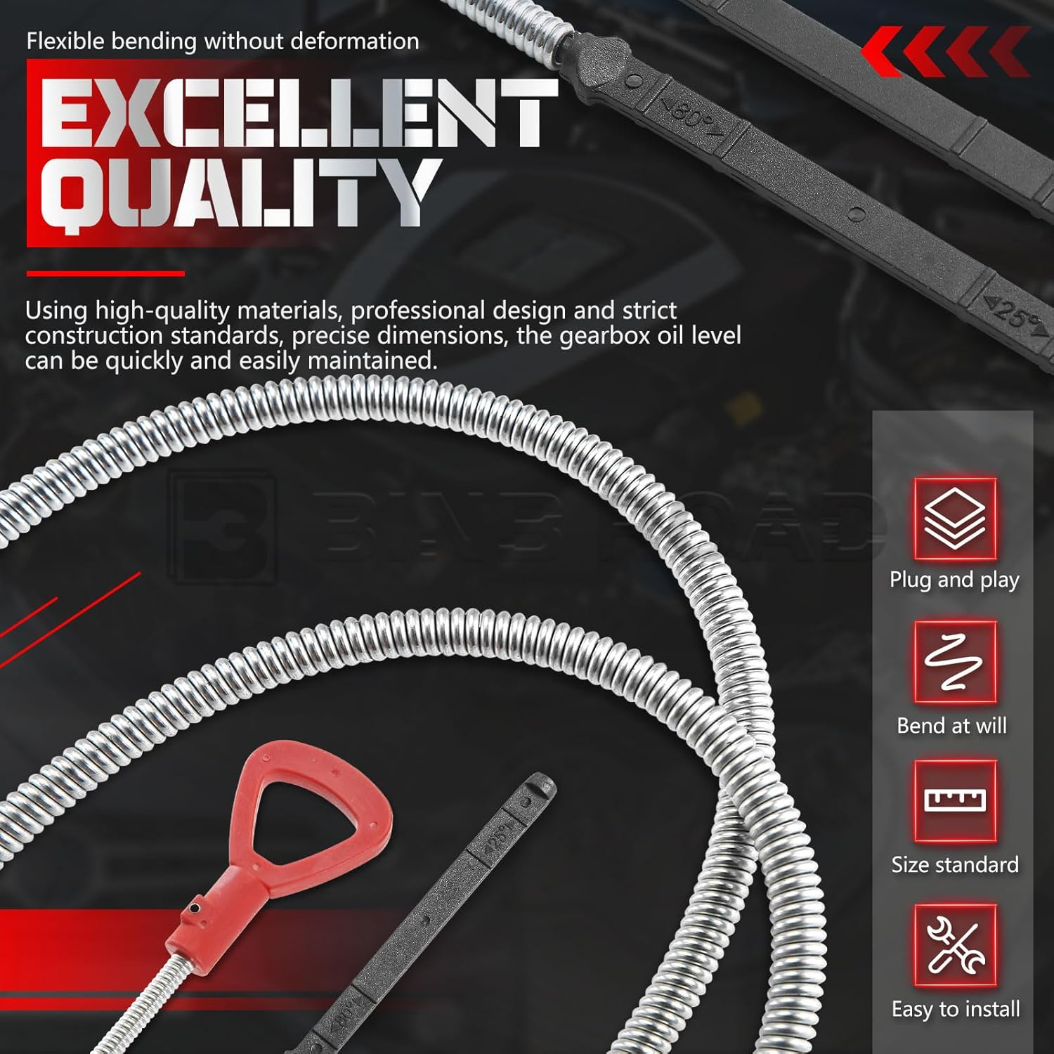 Transmission Dipstick Transmission Fluid Dipstick Tool Kit 140589152100 Compatible with Mercedes-Benz 722.6 Transmissions image number 1