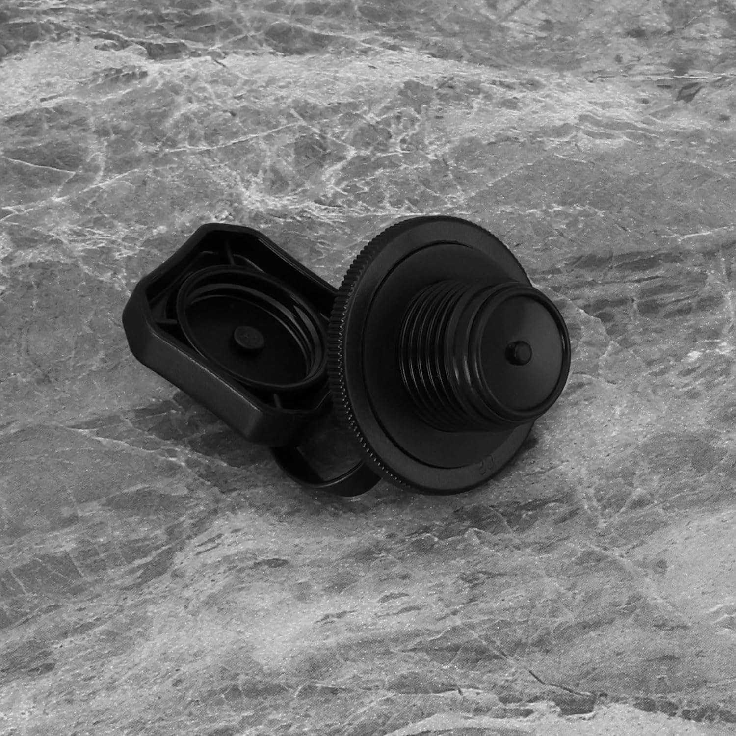 YINETTECH 1Pc Inflatable Bathtub Replacement Valve Cover Diameter 23.5Mm Compatible with Bestway Compatible with Lay-Z-Spa Replacement Part F4C009B Black Plastic image number 5