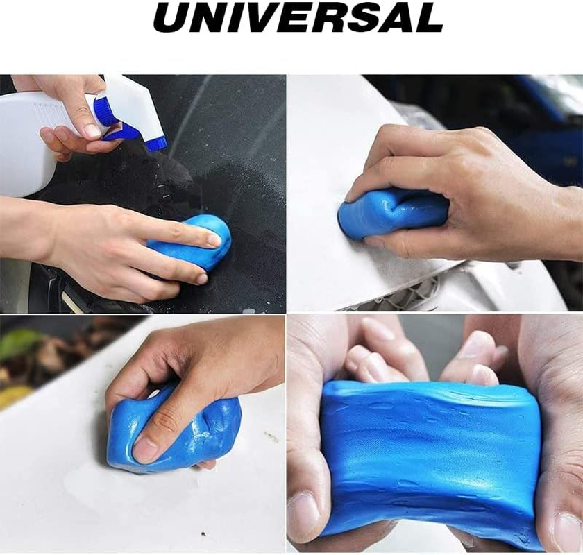 AIMALL 1PC Car Clean Clay Bar, Detailing Mud Cleaner, Truck Soap Wash Modeling Clay, Removes Rust, Grease, Insects, and Over-Spray, Universal for Car Body Clean image number 6