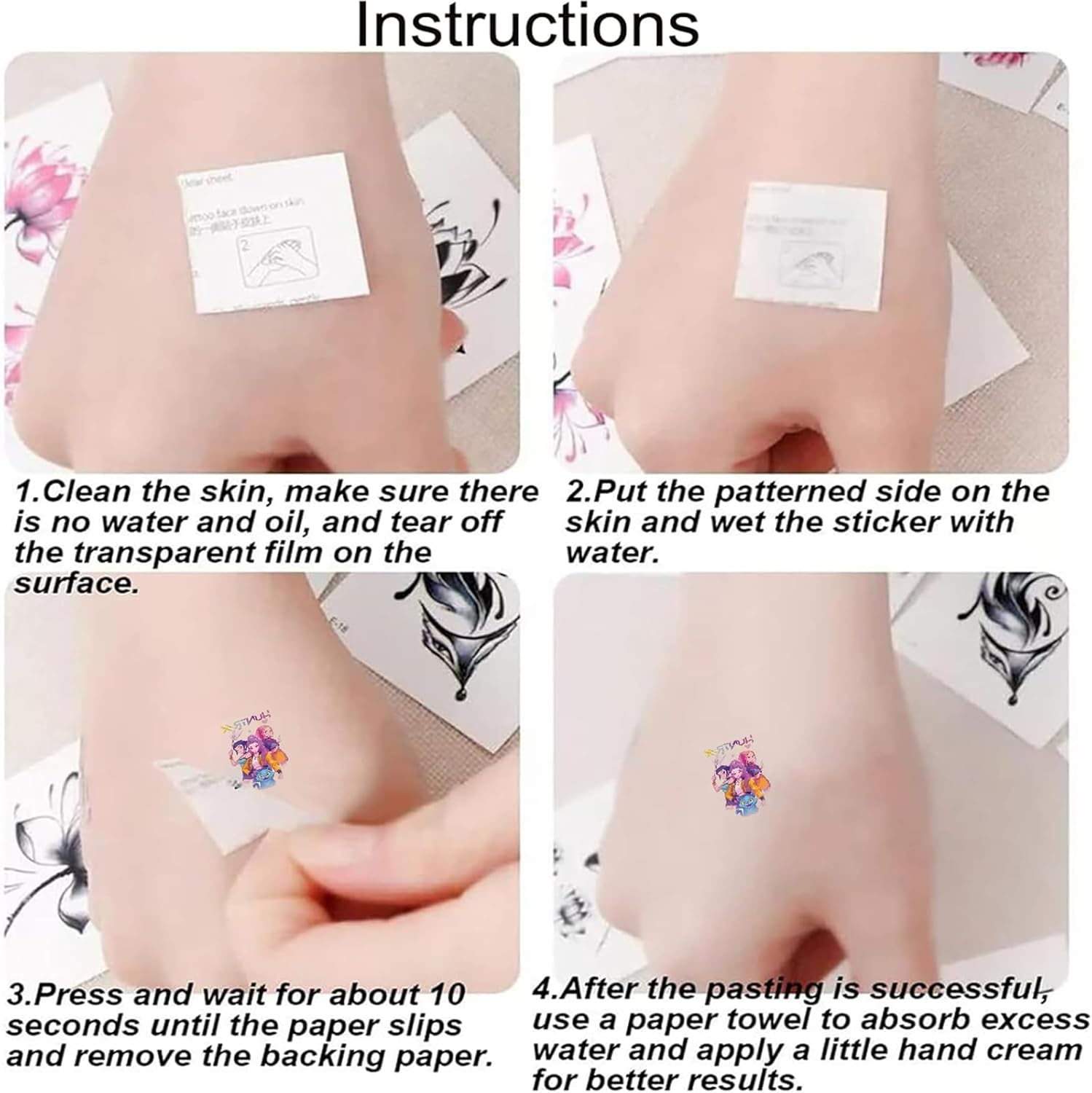 40Pcs Kpop Demon Hunters Temporary Tattoos for Kids,Birthday Party Supplies Decoration Favors,Cartoon Characters Movie Cute Sticker Gifts for Girl Boys Home Activity Class Prizes Christmas Rewards