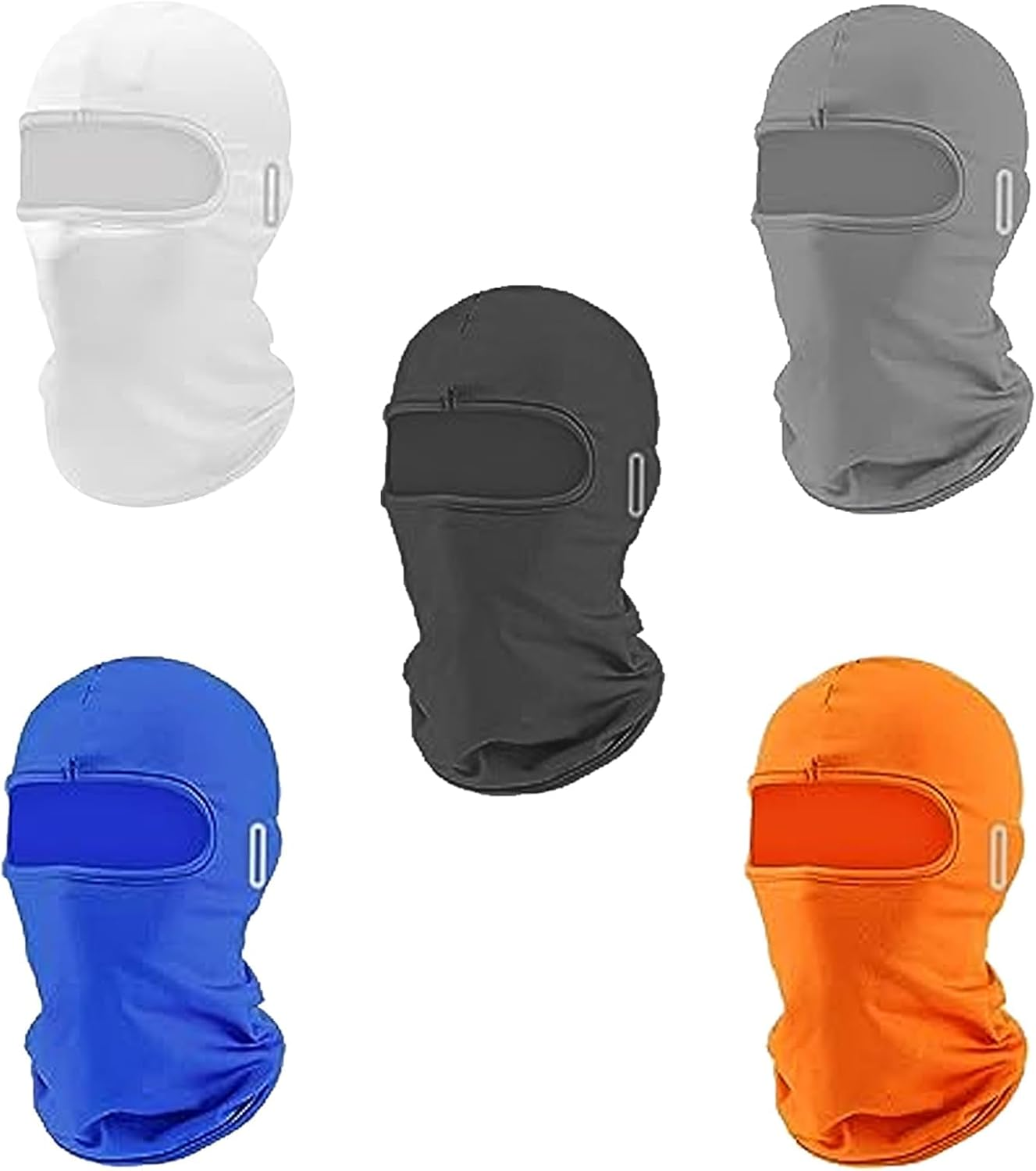 Kuskins 5 Pack Summer & Winter Balaclava Face Mask, UV Protection Breathable Ski Mask for Motorcycle Cycling, Adjustable Full Face Cover for Men & Women, Cold Weather Thermal & Cooling Neck Gaiter image number 1