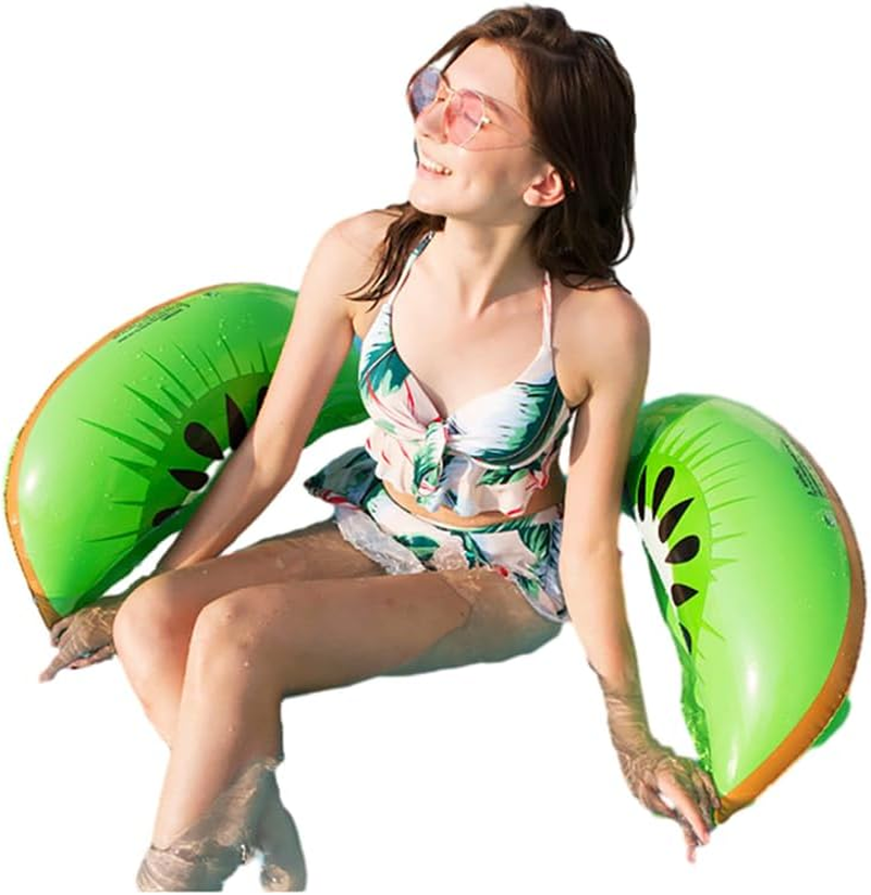 Baronhong Fruit Swimming Pool Floating Hammock - Inflatable Swimming Aids for Adults, Portable Rafts Lounge Chair for Beach Party image number 5