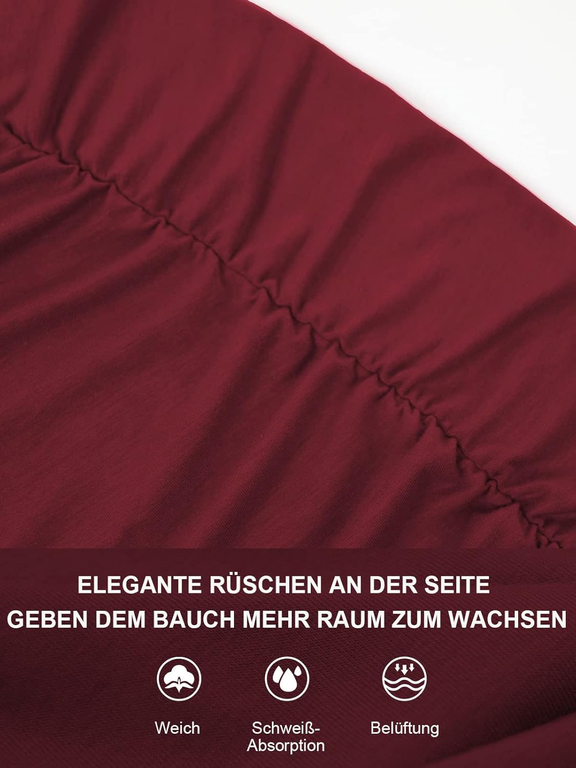 Ecavus Women'S Maternity Shirts 3 Packs Short Sleeve Tie Front Wrap Nursing Tops V Neck Pregnancy Clothes image number 5